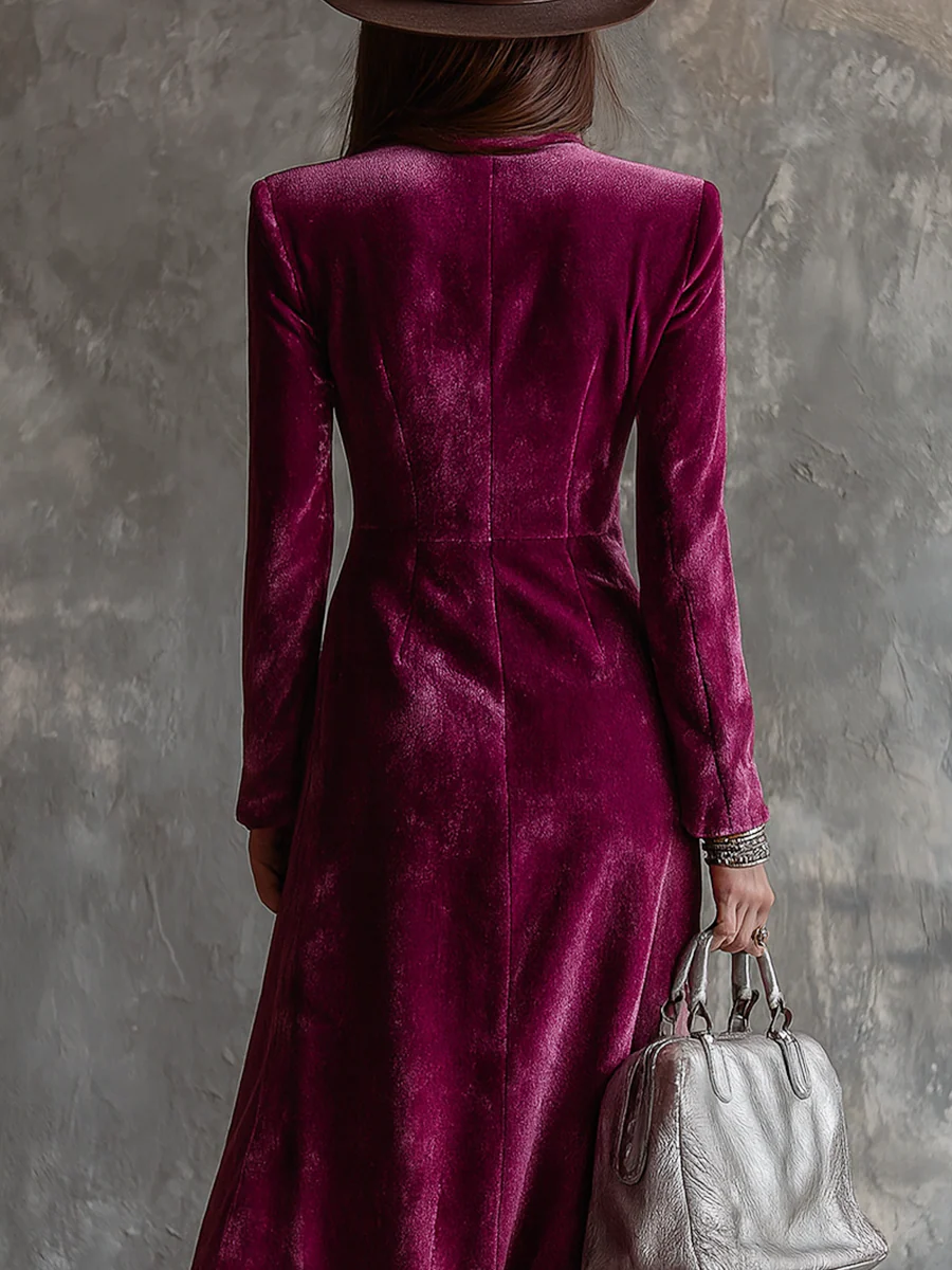 Elyse | Velvet Blazer Dress