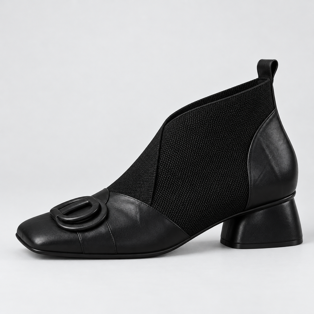 Cerys Square-Toe Ankle Boots