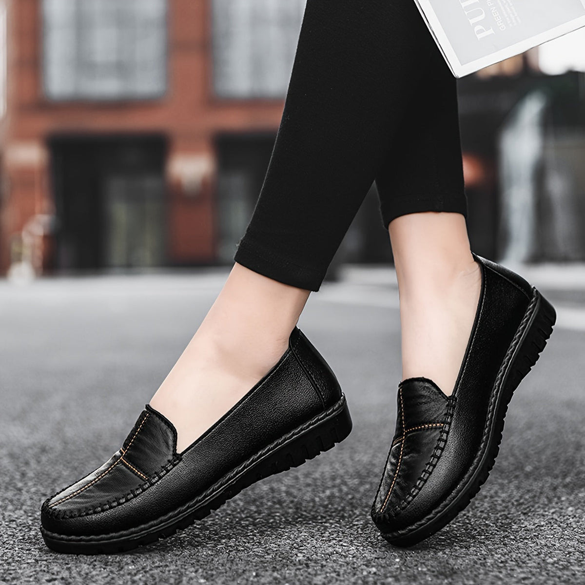 Morwen Stitched Comfort Loafers