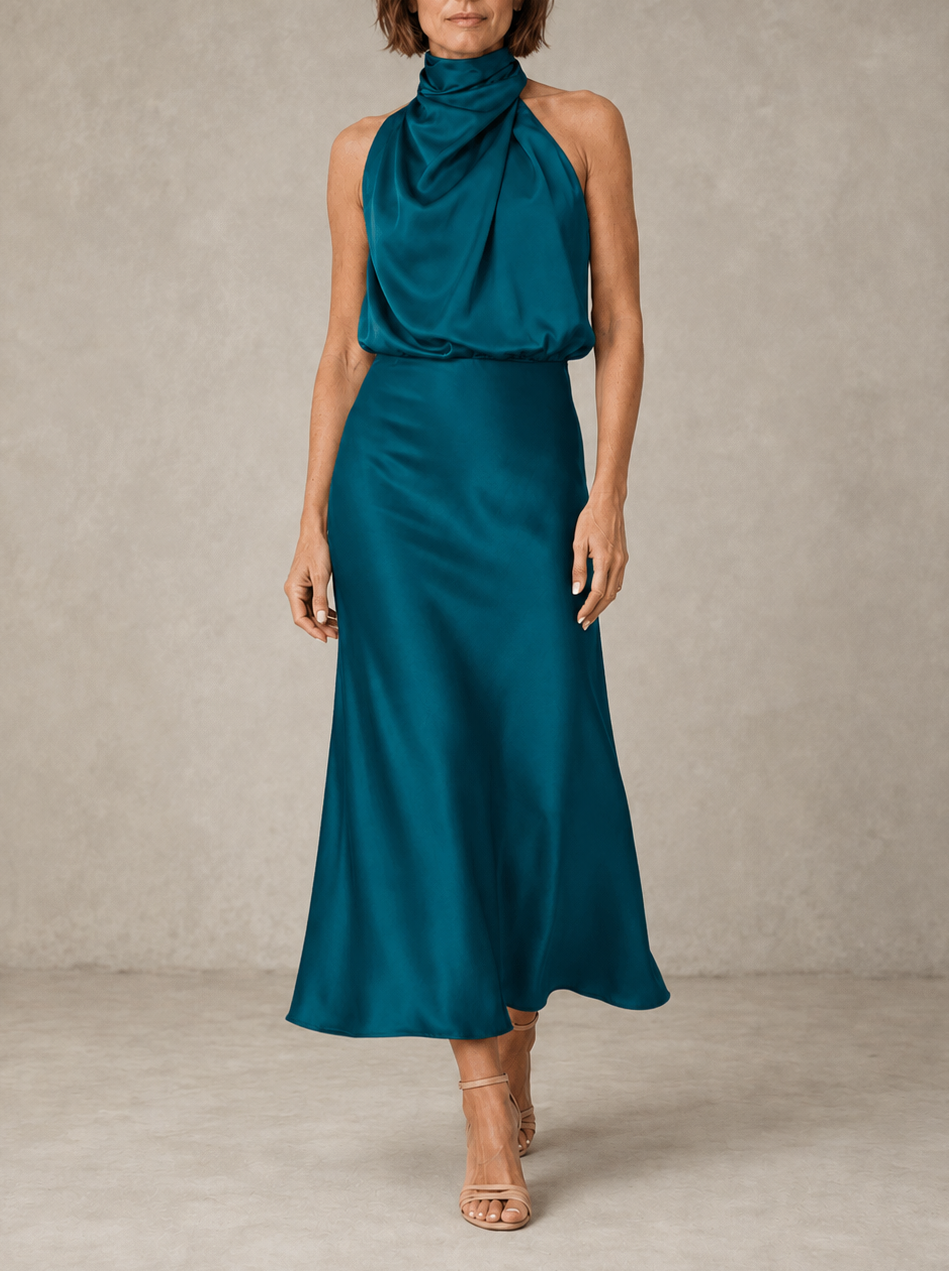 Acacia dress in Aqua Green