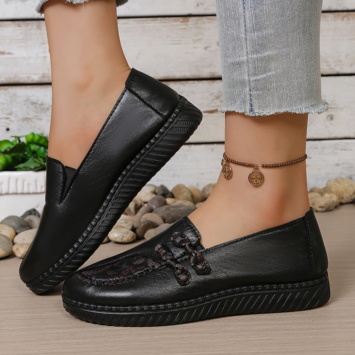 Ianthe Floral Detail Comfort Loafers