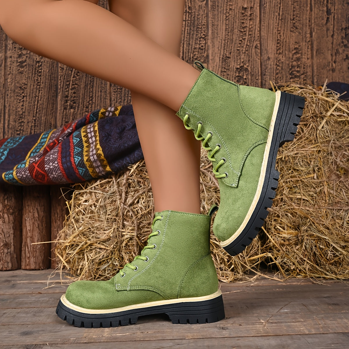 Cosette Lace-Up Platform Boots
