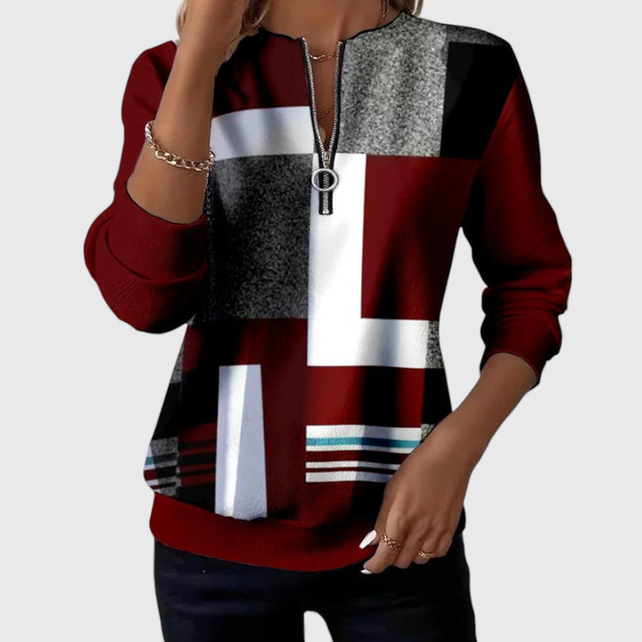 Claudia | Relaxed Half-Zip Sweater