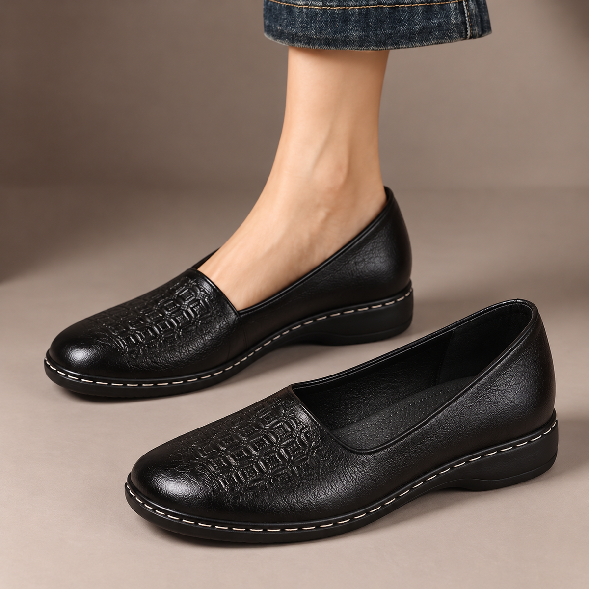 Delaney Patterned Comfort Slip-Ons