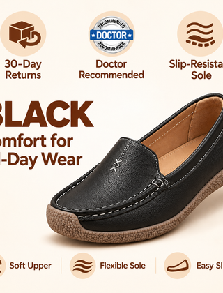Beverly comfort loafers in Black