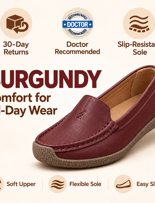 Beverly comfort loafers in Burgundy