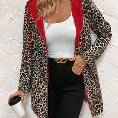 Lorna reversible hooded coat in Red 9
