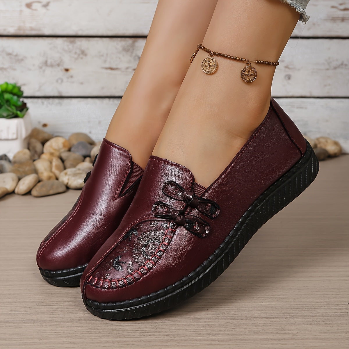 Ianthe Floral Detail Comfort Loafers