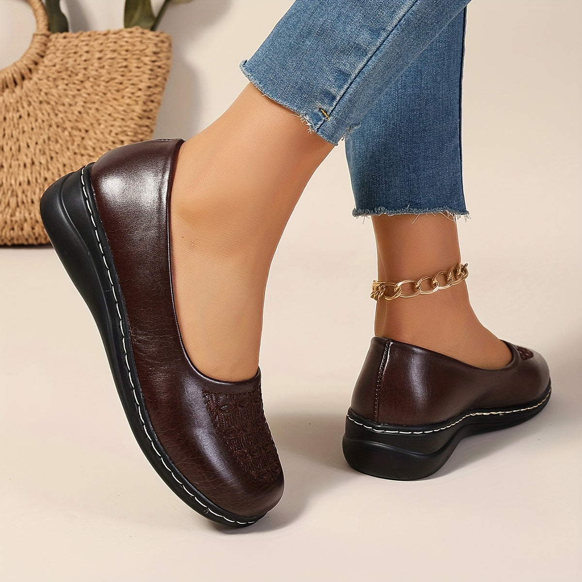 Delaney Patterned Comfort Slip-Ons