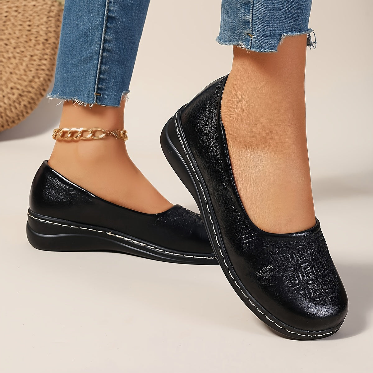 Delaney Patterned Comfort Slip-Ons