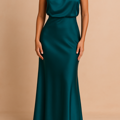 Meryl dress in Dark Green