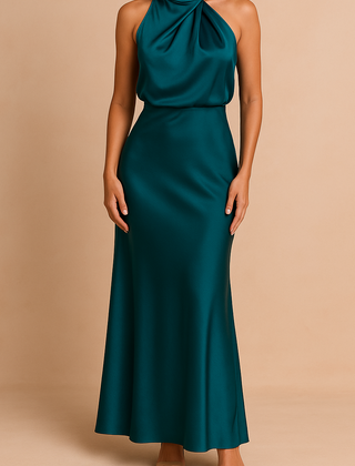 Meryl dress in Dark Green