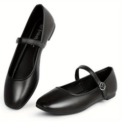 Katarina Classic Mary Jane Flats in Black
