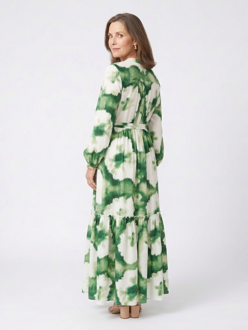 Melissa | Tie-Waist Tiered Maxi Dress
