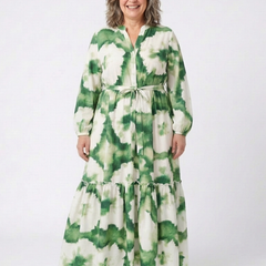 Melissa | Tie-Waist Tiered Maxi Dress