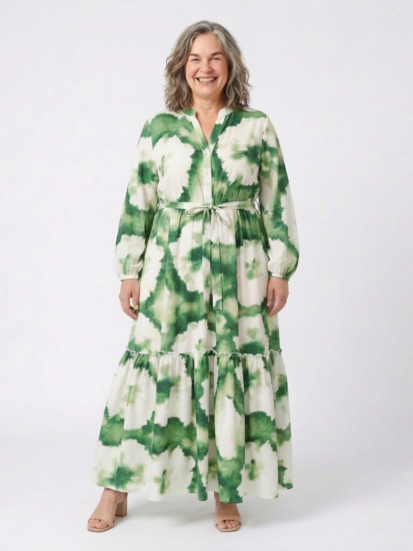 Melissa | Tie-Waist Tiered Maxi Dress