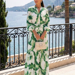 Melissa | Tie-Waist Tiered Maxi Dress