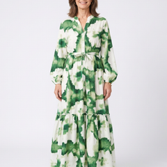 Melissa | Tie-Waist Tiered Maxi Dress
