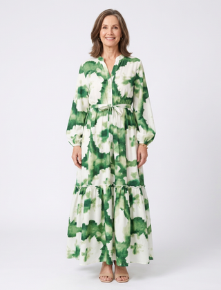 Melissa | Tie-Waist Tiered Maxi Dress