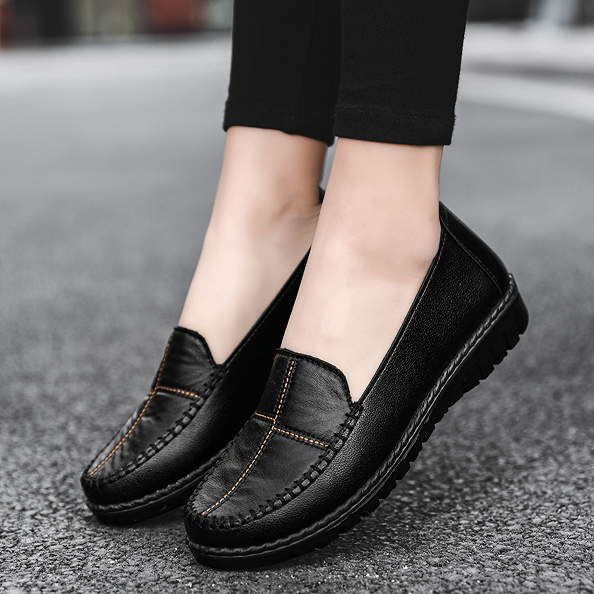 Morwen Stitched Comfort Loafers