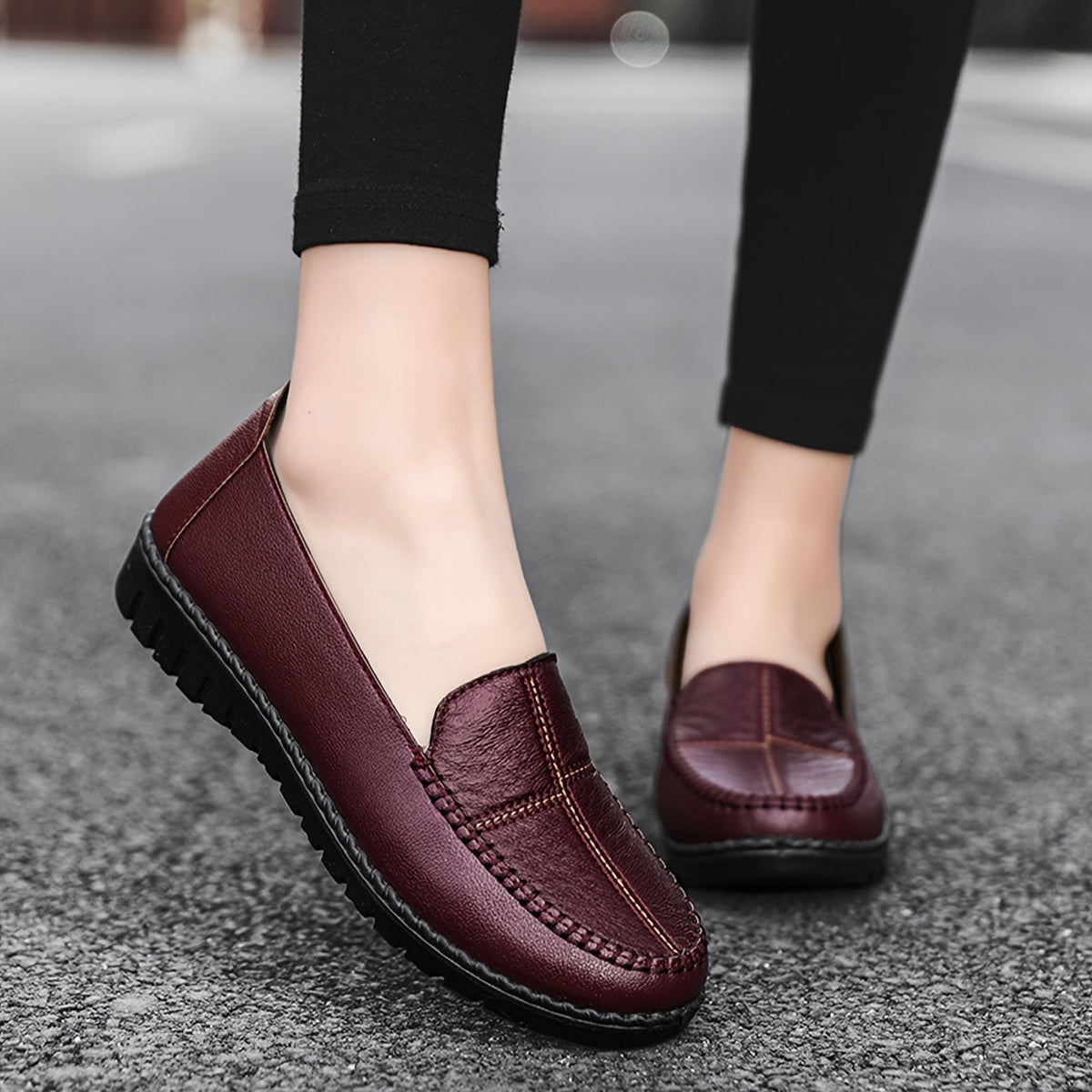 Morwen Stitched Comfort Loafers