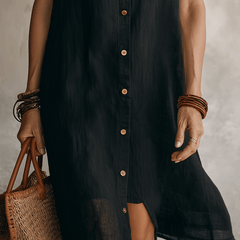 Maisie | Relaxed Linen Midi Dress
