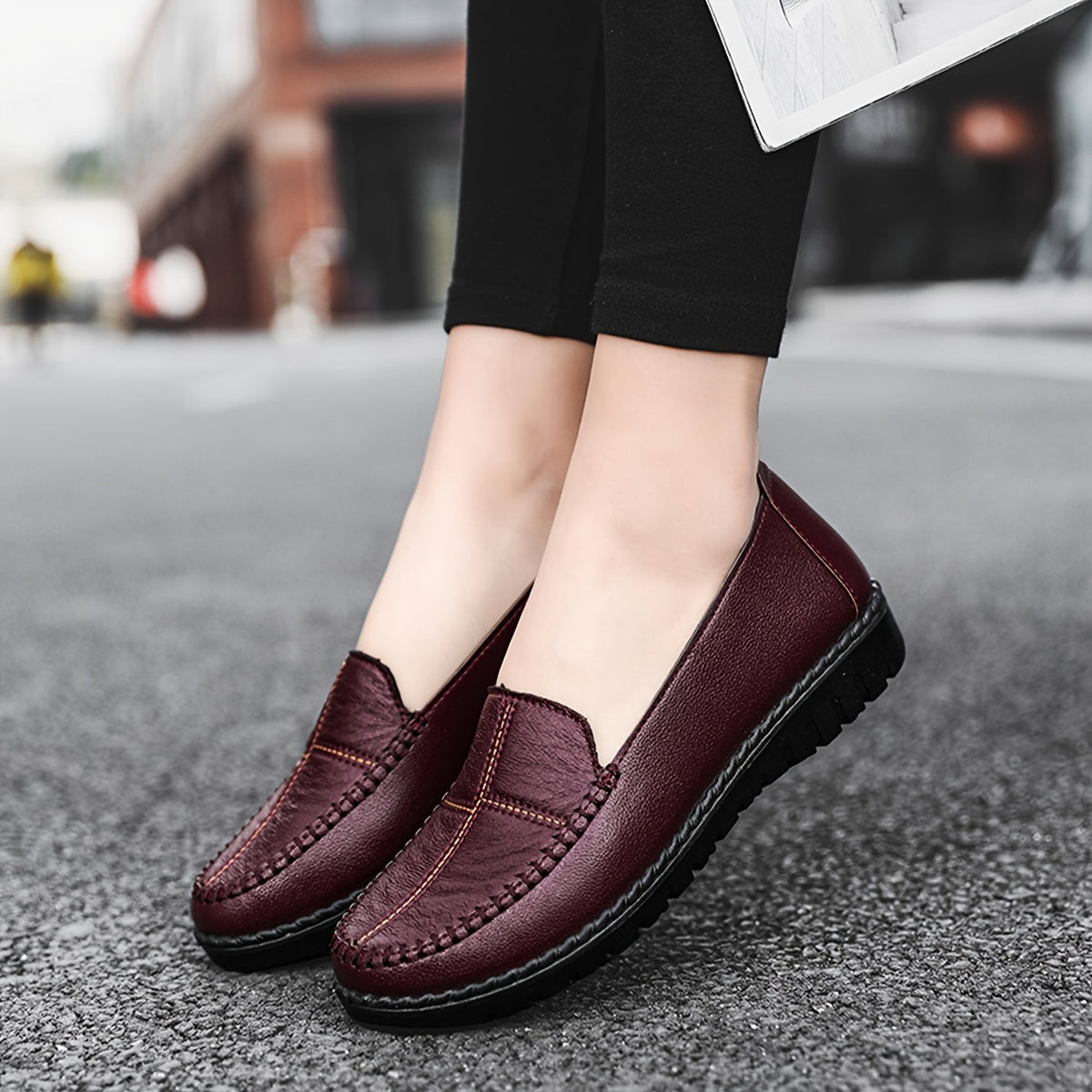 Morwen Stitched Comfort Loafers