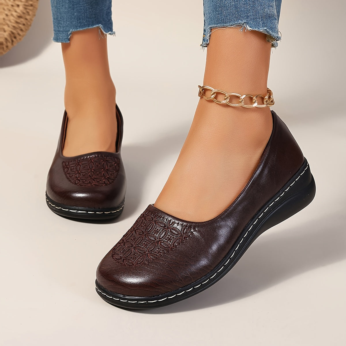 Delaney Patterned Comfort Slip-Ons
