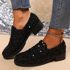 Olwen Sequin Slip-On Loafers