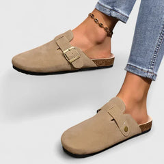 Janie buckle strap comfort clogs