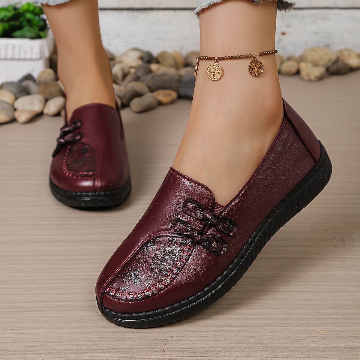 Ianthe Floral Detail Comfort Loafers
