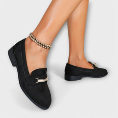 Leonora classic horsebit loafers in Black