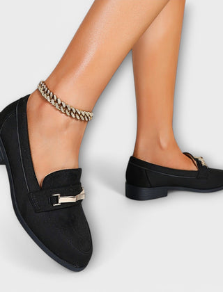 Leonora classic horsebit loafers in Black