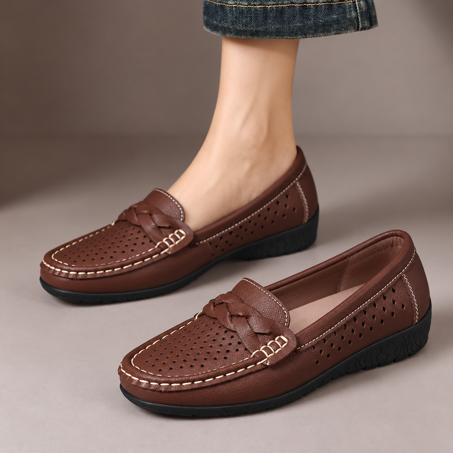 Lowri Perforated Comfort Loafers