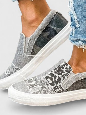Zora animal print slip-on sneakers
