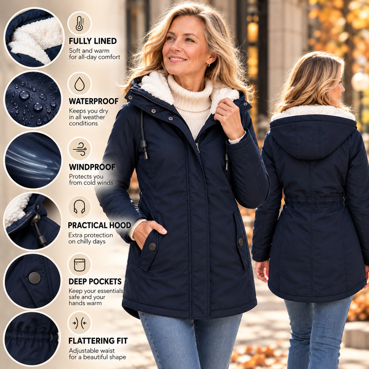 Harper | Jacket Fleece Winter Coat
