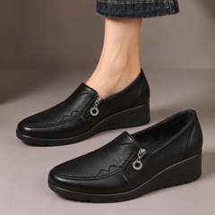 Briar Side-Zip Wedge Loafers
