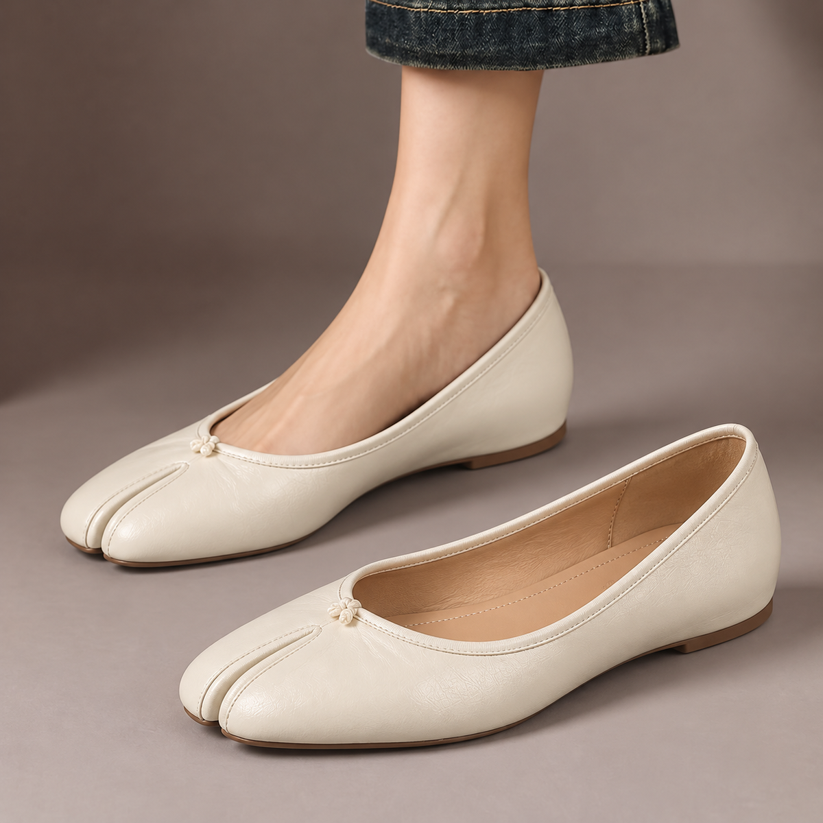 Leonie Split-Toe Ballet Flats