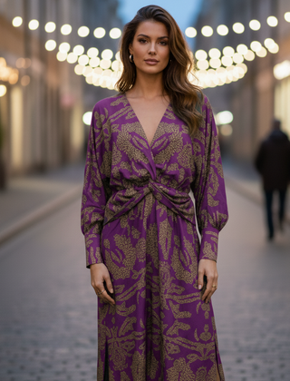 Nicola dress in Purple