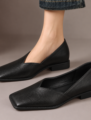 Sorrel Sculpted Square-Toe Flats