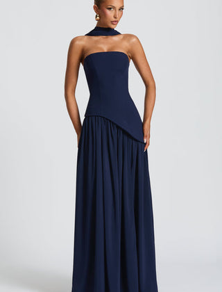 Eula dress in Navy Blue