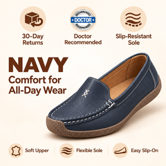 Beverly comfort loafers in Navy