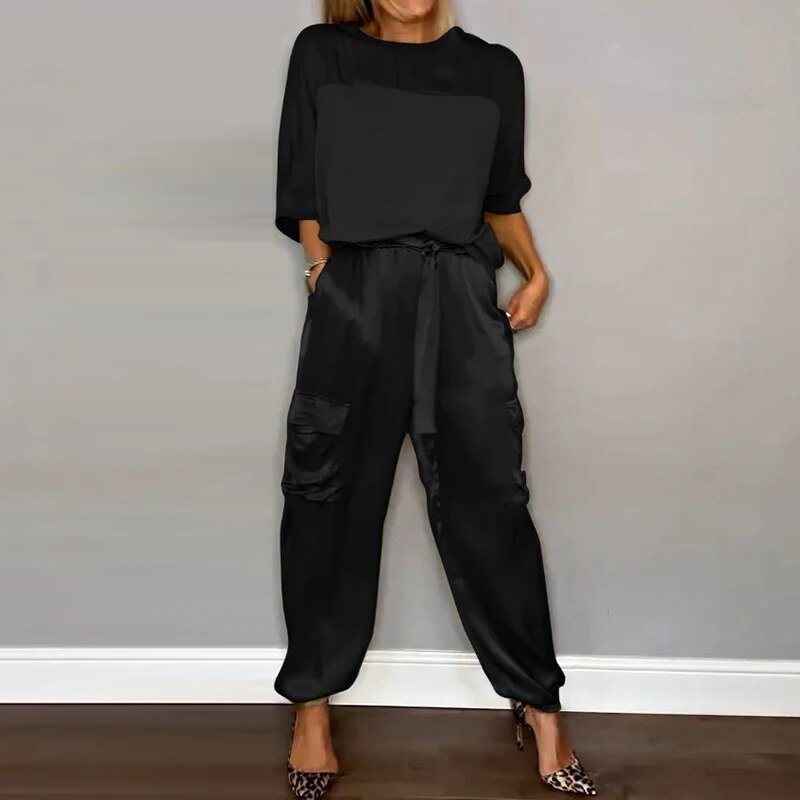 Kimberly two-piece set in Black