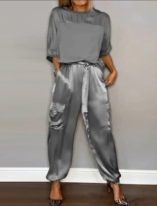 Kimberly two-piece set in Silver