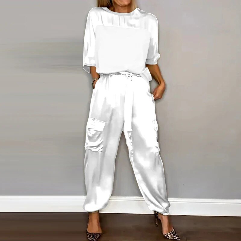 Kimberly two-piece set in White