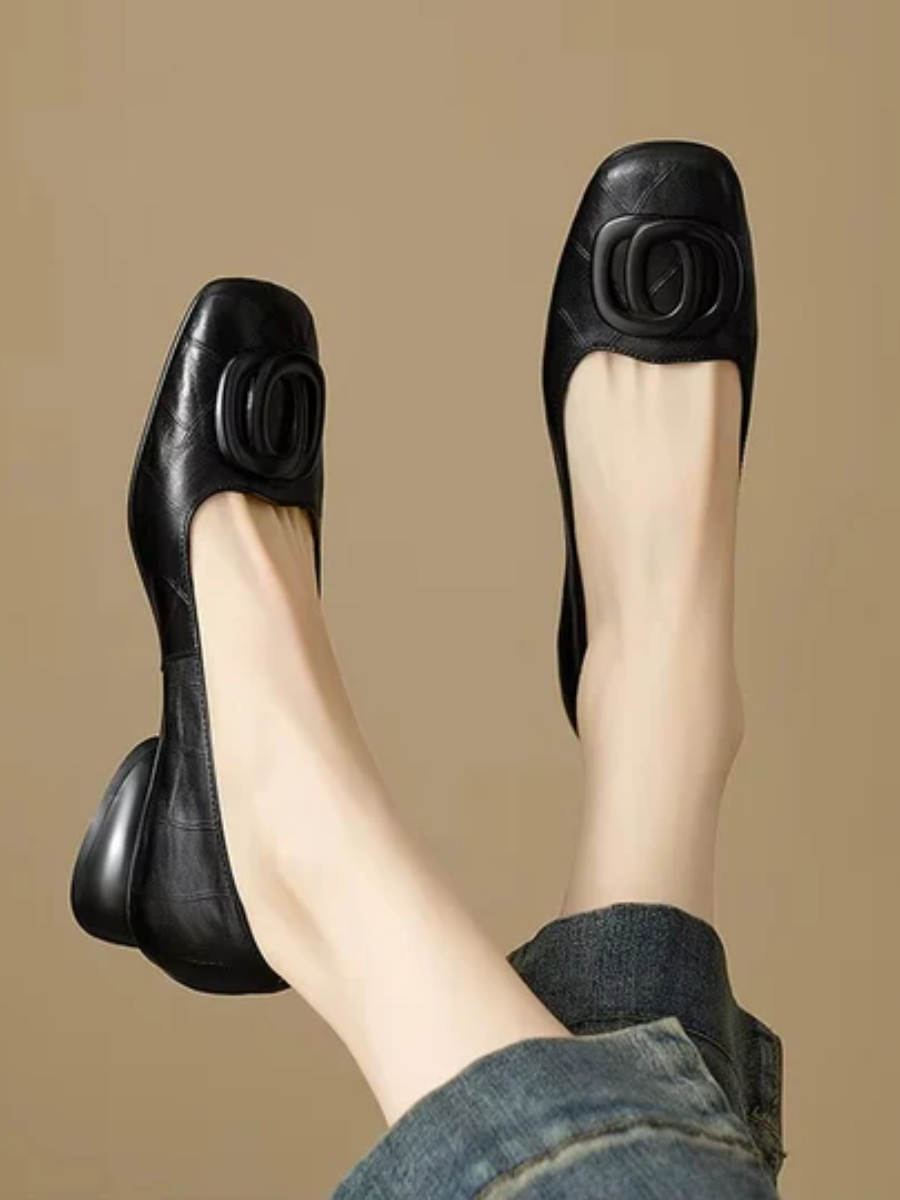 Odette | Leather Flats
