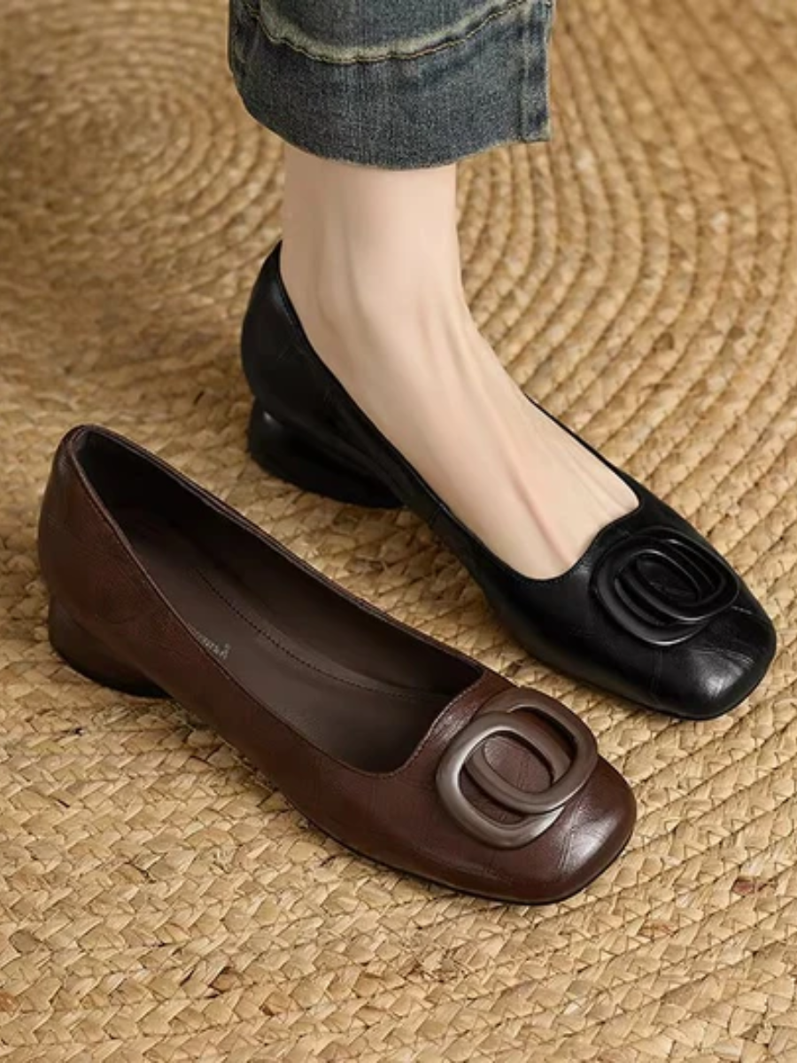 Odette | Leather Flats
