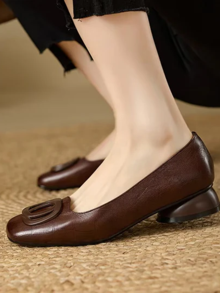 Odette | Leather Flats