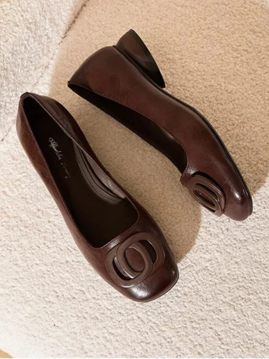 Odette | Leather Flats
