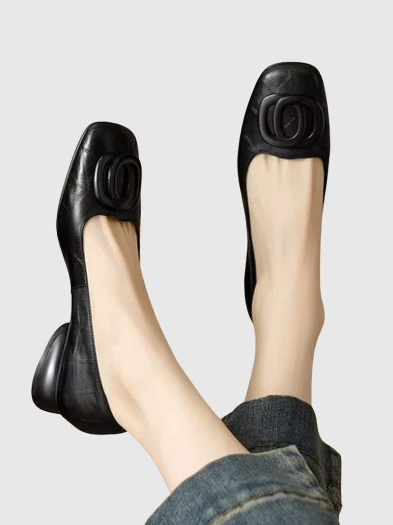 Odette | Leather Flats